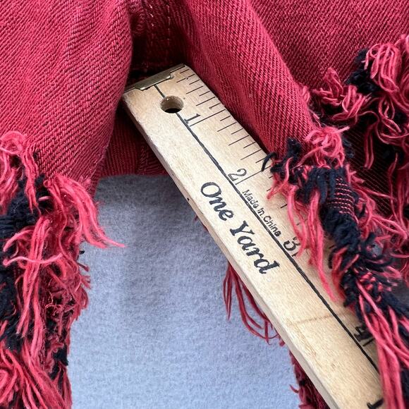 Levi's 501XX Women's Denim Shorts Size W33 Custom Cutoff Fringe Summer Must Have - Picture 9 of 14